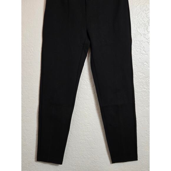 J.CREW Any Day Stretch Ponte Pants Womens Size Medium Petite Black Career Office - Picture 4 of 9